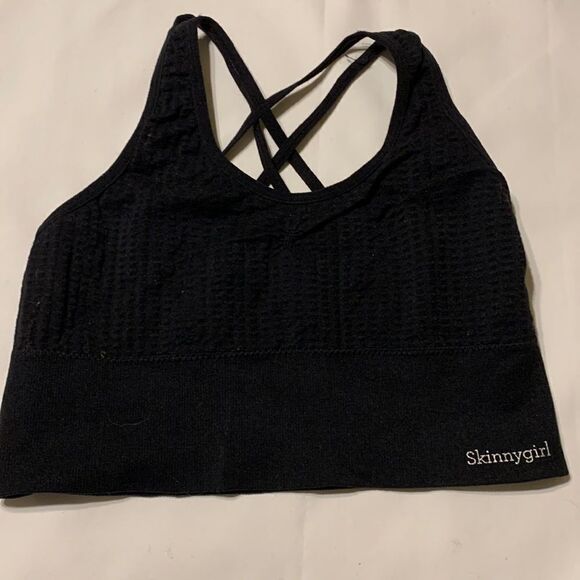 Skinny Girl size medium black sports bra/bralette - Picture 1 of 5